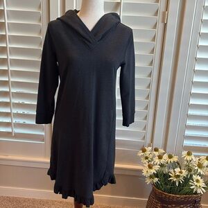 Sundays Sweatshirt Charcoal Dress w/hood, Size Small